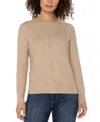 Liverpool Los Angeles Cable Knit Sweater In Multi
