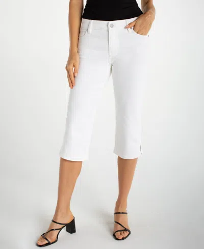 Liverpool Los Angeles Women's Cropped Capri Jeans In White