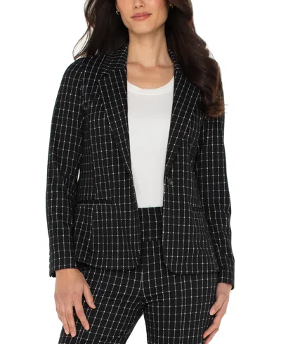LIVERPOOL LOS ANGELES WOMEN'S FITTED SINGLE BUTTON BLAZER