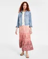 Liverpool Los Angeles Women's Frayed Trucker Jacket In Newport Bay