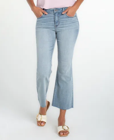 Liverpool Los Angeles Women's Hannah Crop Flare Leg Jeans In Blue