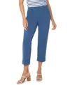 Liverpool Los Angeles Kelsey Flare Stretch Suiting Pants In French Blue
