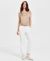 Liverpool Los Angeles Women's Kelsey Cropped Twill Trouser In White