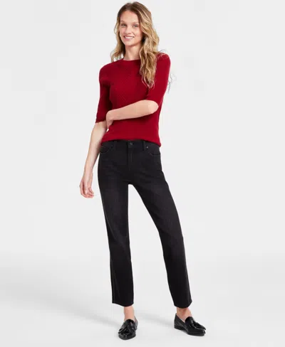 Liverpool Los Angeles Women's Liv Sparkle-trim High-rise Skinny Jeans In Mirror Cove
