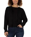 Liverpool Los Angeles Mix Stitch Sweater In Black