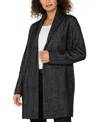 Liverpool Los Angeles Coatigan Open Front Cardigan Sweater In Gray
