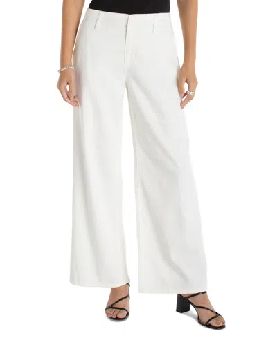 Liverpool Los Angeles High Waist Wide Leg Jeans In White