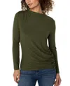 Liverpool Los Angeles Ruched Top In Green