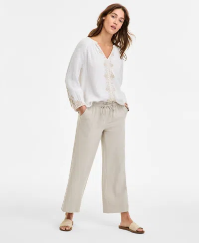 Liverpool Los Angeles Women's Pull-on Wide-leg Crop Pants