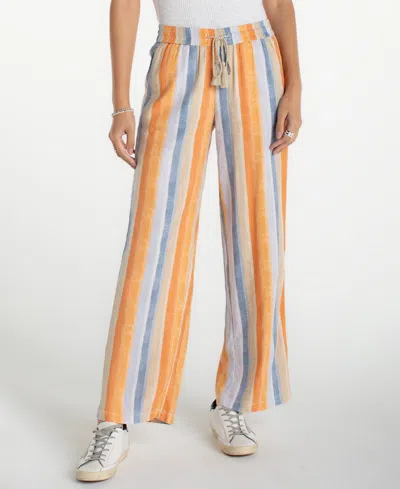 Liverpool Los Angeles Pull On Drawstring Pants In Metallic