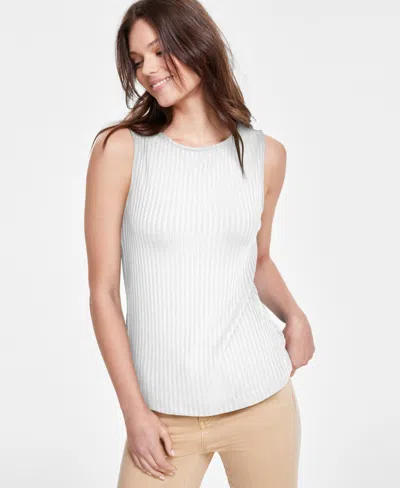 LIVERPOOL LOS ANGELES WOMEN'S SLEEVELESS BOAT NECK RIB KNIT TOP
