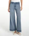 Liverpool Los Angeles Super Stride Ultra Wide Leg Jeans In Reflection In Blue