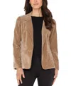Liverpool Los Angeles Fitted Velvet Blazer In Gold