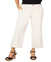 Liverpool Los Angeles Stride High Waist Raw Hem Wide Leg Jeans In Seaside Dunes