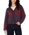 Liverpool Los Angeles Ombre V Neck Cardigan In Multi