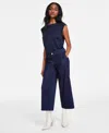 Liverpool Los Angeles Women's Wide-leg Cargo Jeans In Blue