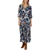 Liverpool Los Angeles Womens Gathered Viscose Midi Dress