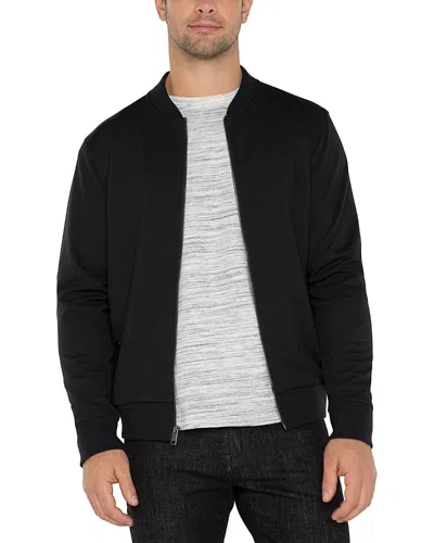 Liverpool Los Angeles Zip Front Bomber Jacket In Black