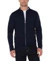 Liverpool Los Angeles Zip Front Bomber Jacket In Ink