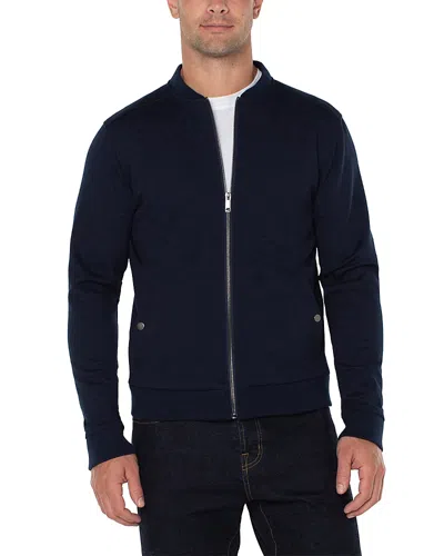 Liverpool Los Angeles Zip Front Bomber Jacket In Ink