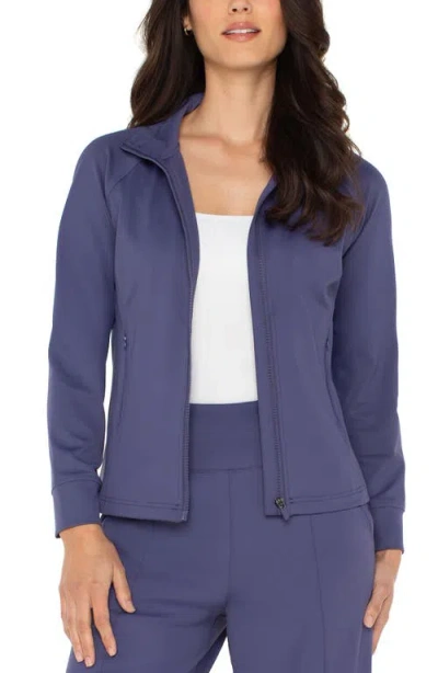 Liverpool Los Angeles Zip-up Jacket In Purple