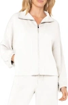 Liverpool Los Angeles Zip-up Knit Jacket In White