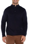 Liverpool Mock Neck Sweater In Navy