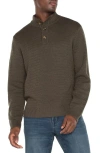 Liverpool Mock Neck Sweater In Olive