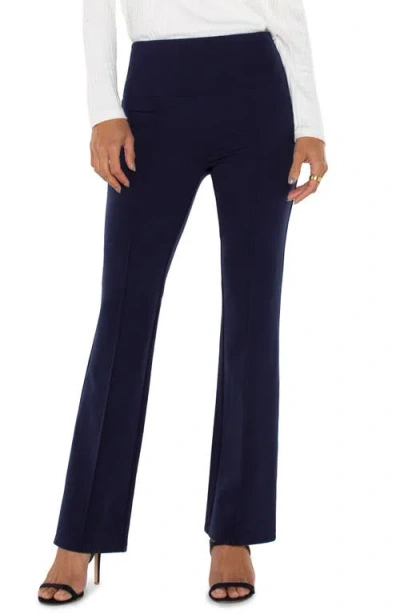 Liverpool Pearl High Waist Flare Leggings In Cadet Blue