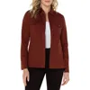 Liverpool Peplum Shacket In Brunette