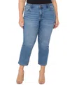 Liverpool Plus Size Kennedy Cropped Straight Leg Jeans In Temecula