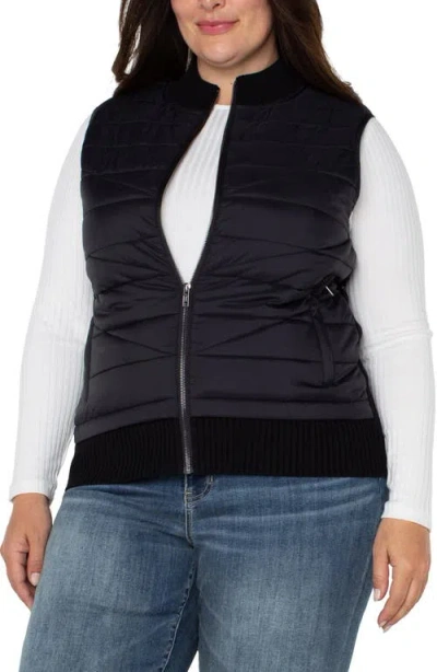 Liverpool Puffer Vest In Black