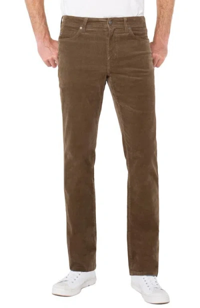 Liverpool Regent Relaxed Straight Leg Corduroy Jeans In Brown