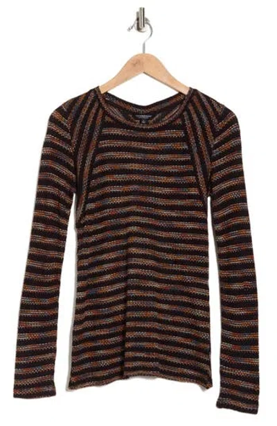 Liverpool Stripe Crewneck Sweater In Multi