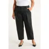 Liverpool Tailored Tab Waist Pants In Black