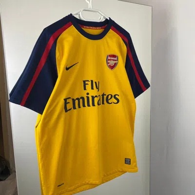 Pre-owned Liverpool X Nike Fc Arsenal Vintage T-shirt 2008 Home Jersey Soccer Fifa In Yellow
