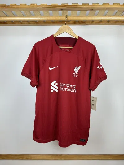 Pre-owned Liverpool X Nike Liverpool Lfc Jersey Soccer T-shirt In Red