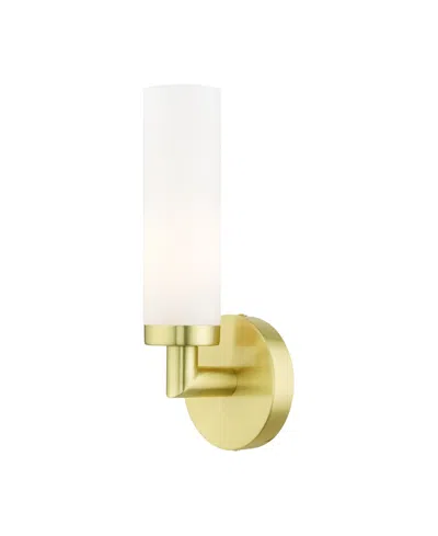 Livex Aero 1 Light Single Sconce In Gold-tone
