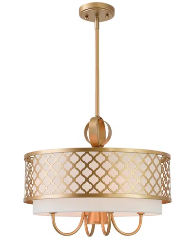 Livex Arabesque 4-light Pendant In Soft Gold