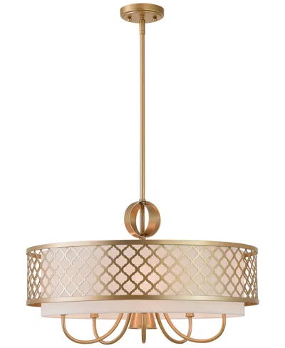 Livex Arabesque 5-light Pendant In Soft Gold