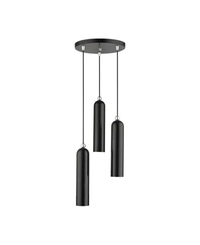 Livex Ardmore 3 Lights Pendant In Black