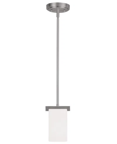 Livex Astoria Mini Pendant In Brushed Ni