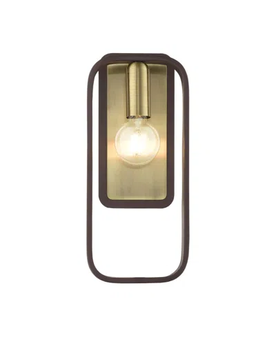 Livex Bergamo 1 Light Single Sconce In Dark Brown