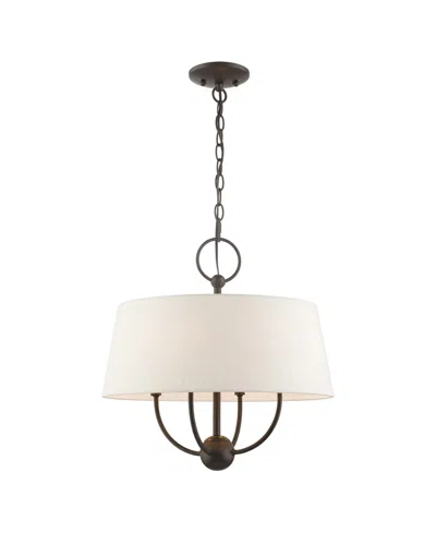 Livex Cartwright 4 Lights Pendant Chandelier In Bronze