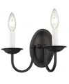 Livex Home Basics Wall Sconce In Black