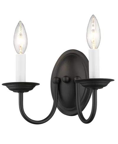 Livex Home Basics Wall Sconce In Black