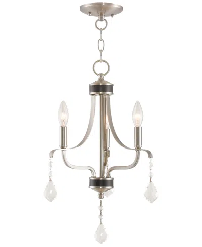 Livex Laurel 3-light Mini Chandelier In Silver