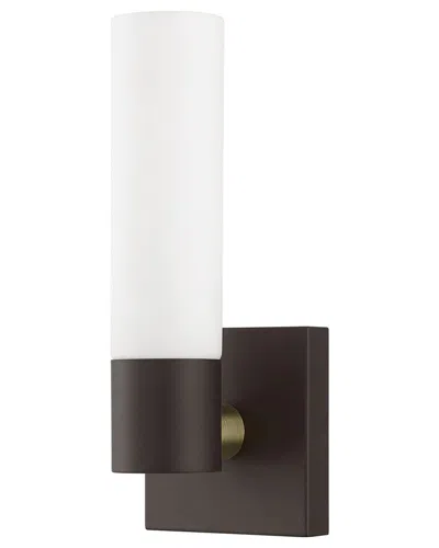 Livex Lighting 1-light Ada Single Sconce In Brown