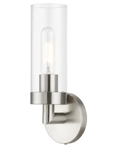 Livex Lighting 1-light Ada Single Sconce In Metallic
