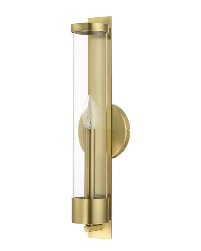 Livex Lighting 1-light Antique Brass Ada Single Sconce In Metallic